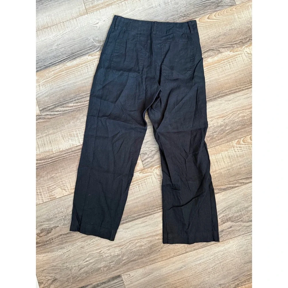 Quince Linen Patch Pocket Wide Leg Pants